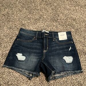 NWT - Abercrombie Kids Mid Rise Jean Shorts - Girls 13/14